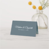 Carte De Placement Cute romantique Couple Penguin Mariage (Dos)