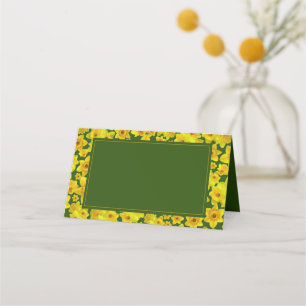 Carte De Placement Daffodique de printemps jaune - Mariage