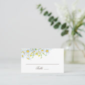 Carte De Placement Daisy. Fleurs de campagne. Mariage floral aquarell (Debout devant)