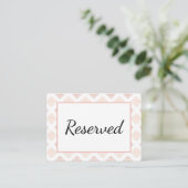 Carte De Placement Damas Rose Pêche Doux (Debout devant)