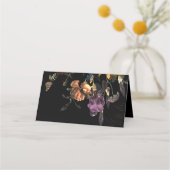 Carte De Placement Dark Moody Romantic Floral Néerlandais (Dos)