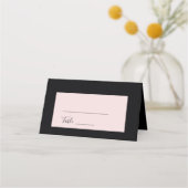 Carte De Placement Dark Moody Sculptured Flowers Wedding (Devant)