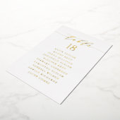 Carte de placement de mariage à l'écriture minimal (Rotation)