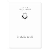 Carte de placement de mariage au blason avec nom d (Par défaut)