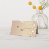 Carte de placement de mariage bleu marine rustique (Devant)