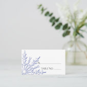 Carte de placement de mariage d'hiver sur flocon d (Debout devant)
