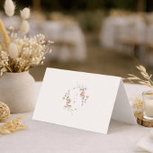 Carte de placement de mariage élégante double face