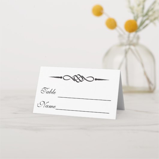 Carte de placement de mariage en nœud celtique (Devant)