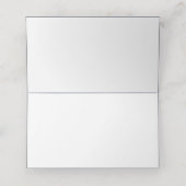 Carte de Placement de Mariage Flocons de Neige de (Intérieur déplié)