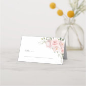 Carte de placement de mariage floral rose pastel b (Devant)