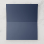 Carte de placement de mariage florale bleu marine (Intérieur déplié)
