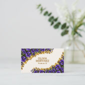 Carte de placement de mariage Illinois Blue Violet (Debout devant)