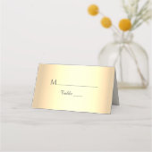 Carte de placement de mariage ivoire et or (Devant)