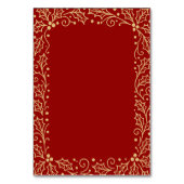 Carte de placement de mariage Luxe Rouge et Or Ant (Dos)