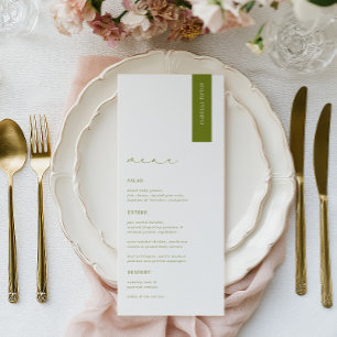 Carte de placement de mariage moderne ROWAN