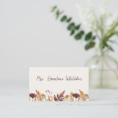 Carte de placement de mariage Prairie d'Automne (Debout devant)