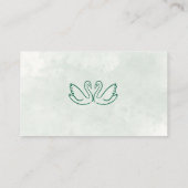 Carte de placement de mariage Rose & Eucalyptus (Dos)