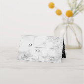 Carte de placement de mariage rouge (Devant)