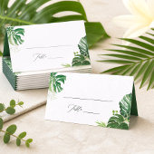Carte de placement de mariage sur la plage aux feu