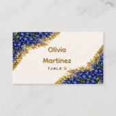 Carte de placement de mariage Texas Bluebonnet (Devant)