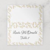 Carte de placement de réception aux feuilles de pa (Extérieur déplié)