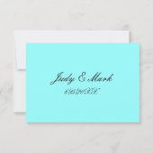 Carte de placement de table avec étoile de mer col (Dos)