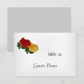 Carte de Placement de Table Blanche (Devant / Derrière)