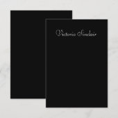 Carte de placement de table de mariage écriture él (Devant / Derrière)