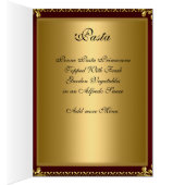 Carte de placement de table et menu (Intérieur (Droit))