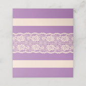 Carte De Placement Décoration de table en dentelle violette avec cart (Extérieur déplié)
