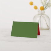Carte De Placement Décorations de Noël sur une branche (Dos)
