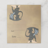 Carte De Placement Défilement de libellule (Extérieur déplié)