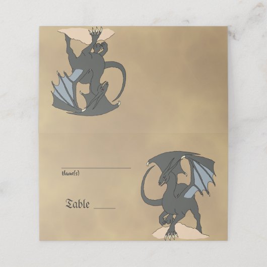 Carte De Placement Défilement de libellule (Extérieur déplié)