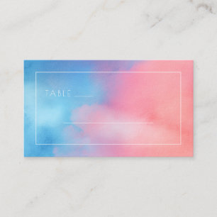 Carte De Placement Dégradé d'aquarelle pastel serein