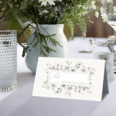 Carte De Placement Délicat Mariage Fleur sauvage Floral Wreath ID1102