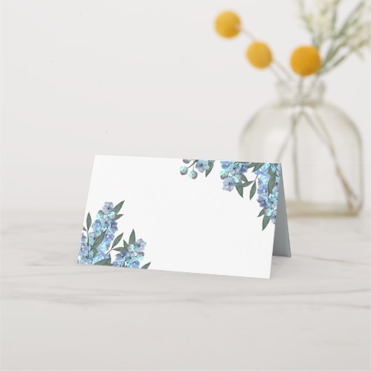 Carte De Placement Delphinium bleu (Dos)