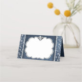 Carte De Placement Denim et diamant (Devant)