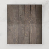 Carte De Placement Dentelle de bois Mason Jar éclaire rustique (Intérieur déplié)