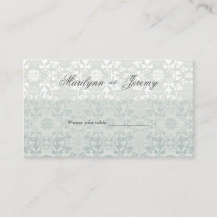 Carte De Placement Dentelle Dentée Damask Rêve Personnalisée Table / 