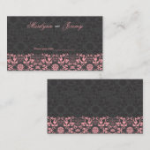 Carte De Placement Dentelle noir Dentelle Table/Carte Place (Devant / Derrière)