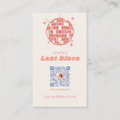 Carte De Placement Dernière Disco Bachelorette Party Venmo Card (Devant)