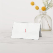 Carte De Placement dessin d'un oiseau avec des fleurs dessus (Dos)