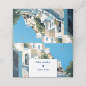 Carte De Placement Destination Grèce Mariage Santorin (Extérieur déplié)