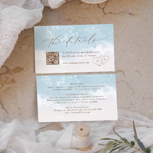 Carte De Placement Détails de mariage de plage à cœurs de sable de sc