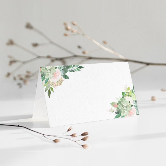 Carte De Placement DEVON Teint Floral de Succulente Végétation