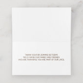 Carte De Placement Dîner Bon thanksgiving Citrouille (Intérieur déplié)