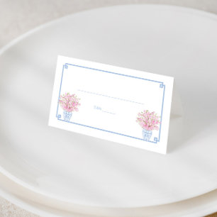 Carte De Placement Dîner de répétition Pretty Pink et Blue Chinoiseri