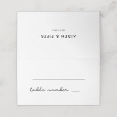 Carte De Placement Dîner simple (Extérieur déplié)