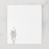 Carte De Placement Dîner Spaghetti (Extérieur déplié)