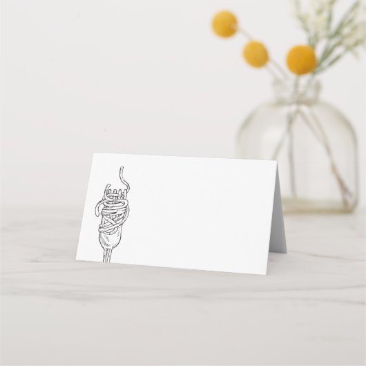 Carte De Placement Dîner Spaghetti (Devant)